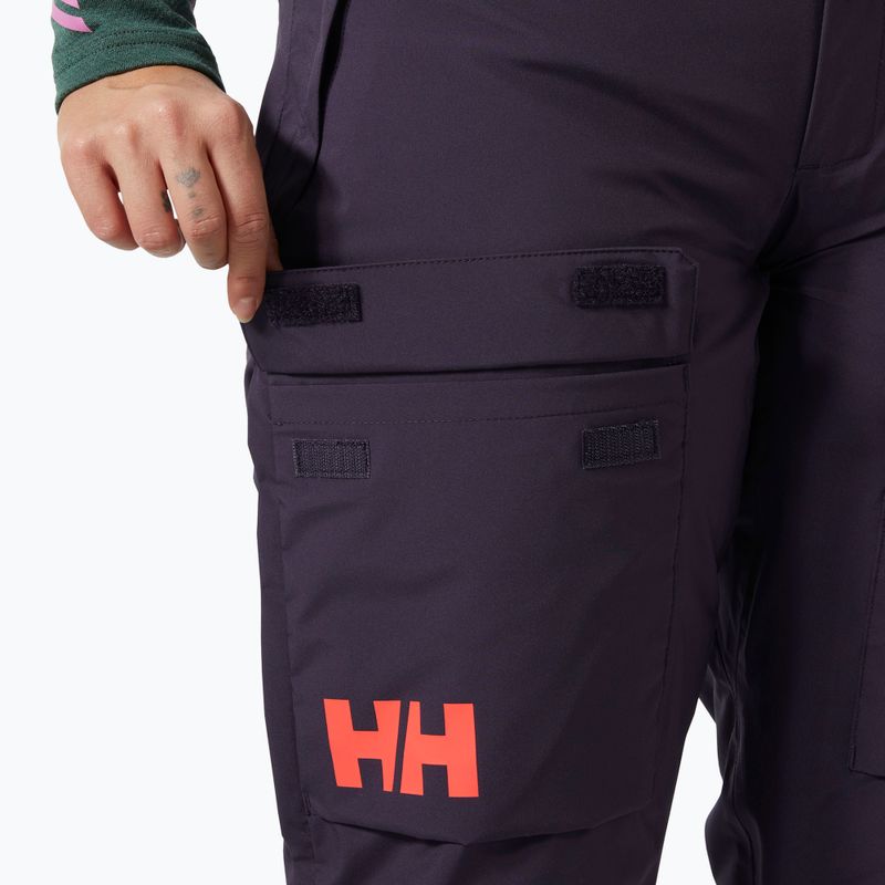 Dámske lyžiarske nohavice Helly Hansen Switch Cargo 2.0 black grape 4