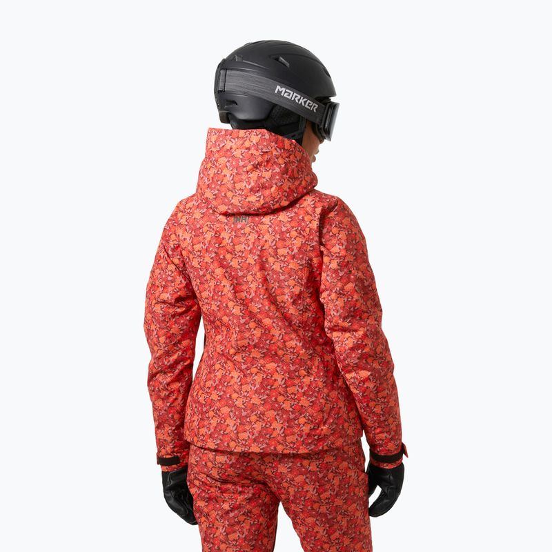 Dámska lyžiarska bunda Helly Hansen Valdisere 3.0 red floral aop 2