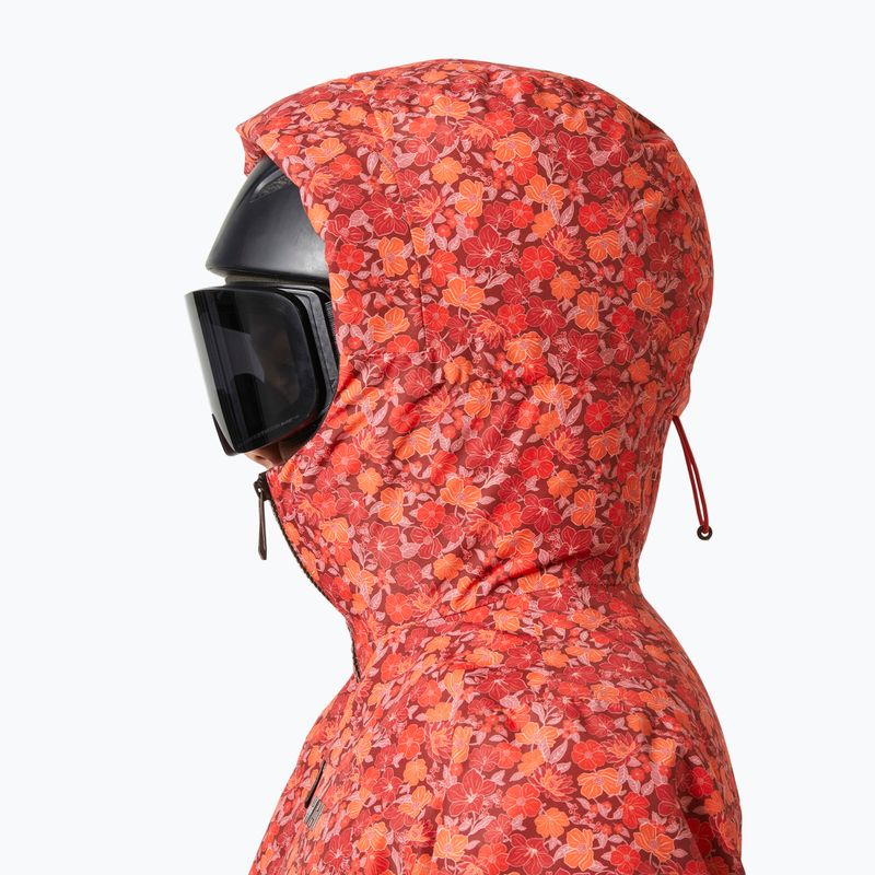 Dámska lyžiarska bunda Helly Hansen Valdisere 3.0 red floral aop 3