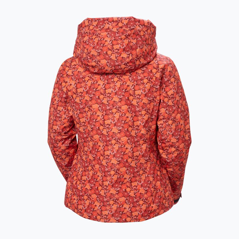Dámska lyžiarska bunda Helly Hansen Valdisere 3.0 red floral aop 10