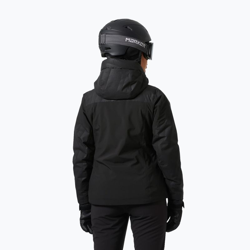 Dámska lyžiarska bunda Helly Hansen Valdisere 3.0 black embossed stripes 2