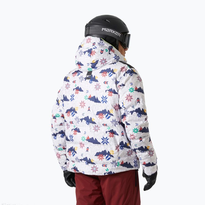 Pánska lyžiarska bunda Helly Hansen Kvitfjell Race Puffy white olympics 2