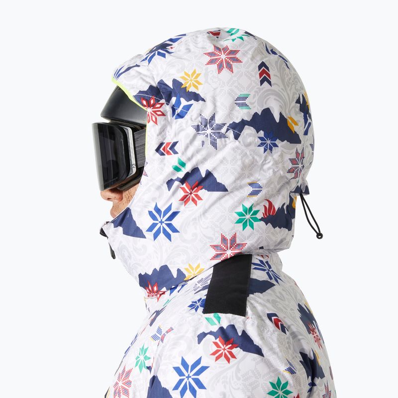 Pánska lyžiarska bunda Helly Hansen Kvitfjell Race Puffy white olympics 3