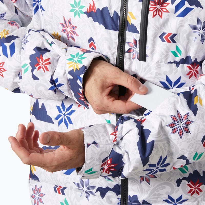 Pánska lyžiarska bunda Helly Hansen Kvitfjell Race Puffy white olympics 4