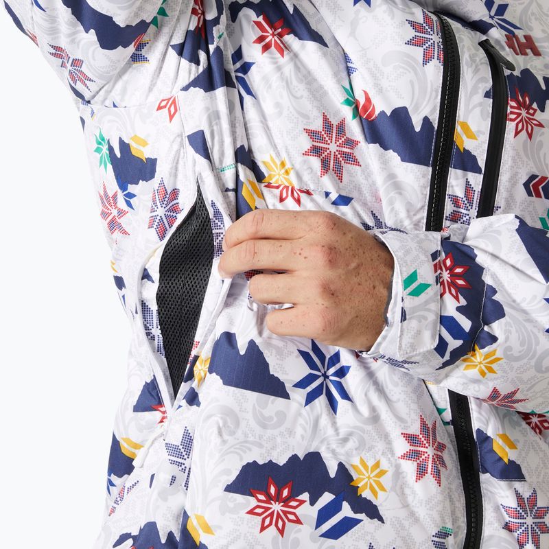 Pánska lyžiarska bunda Helly Hansen Kvitfjell Race Puffy white olympics 5