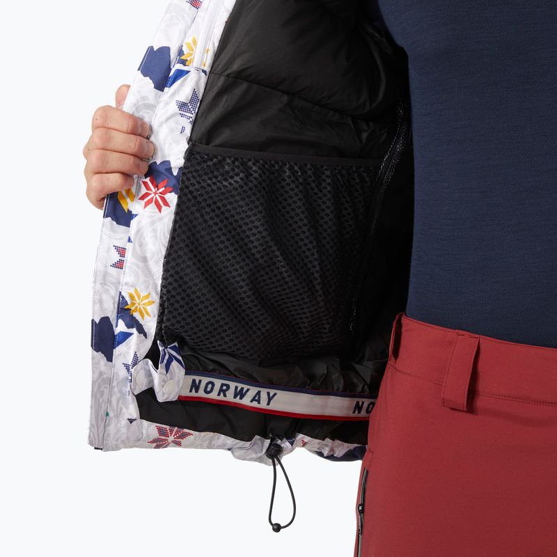 Pánska lyžiarska bunda Helly Hansen Kvitfjell Race Puffy white olympics 7