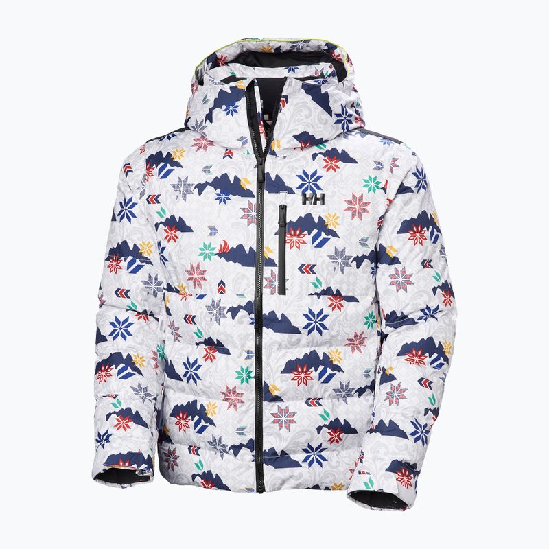 Pánska lyžiarska bunda Helly Hansen Kvitfjell Race Puffy white olympics 9