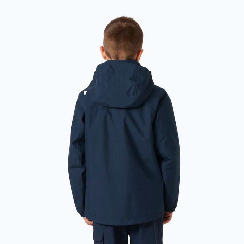 Detská jachtárska bunda Helly Hansen Crew Midlayer 2.0 navy 2