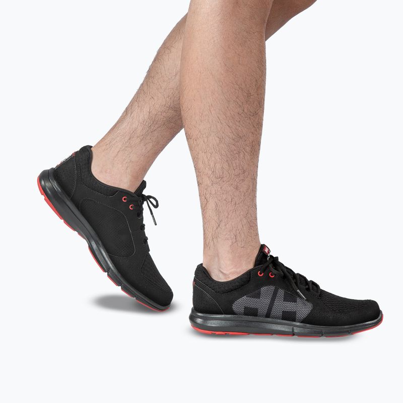 Pánske topánky  Helly Hansen Ahiga V4 Hydropower off black/alert red 7
