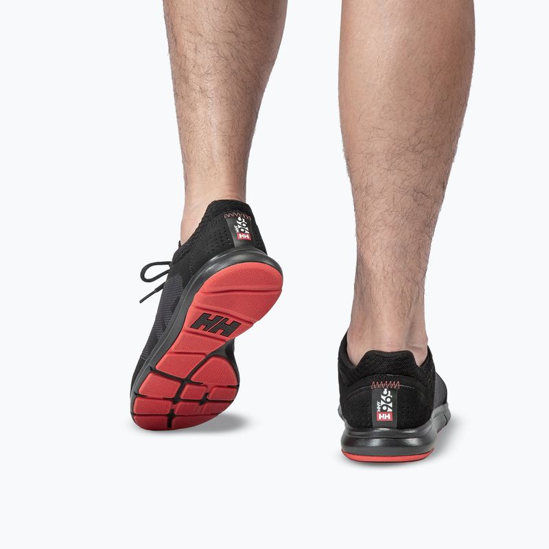 Pánske topánky  Helly Hansen Ahiga V4 Hydropower off black/alert red 9