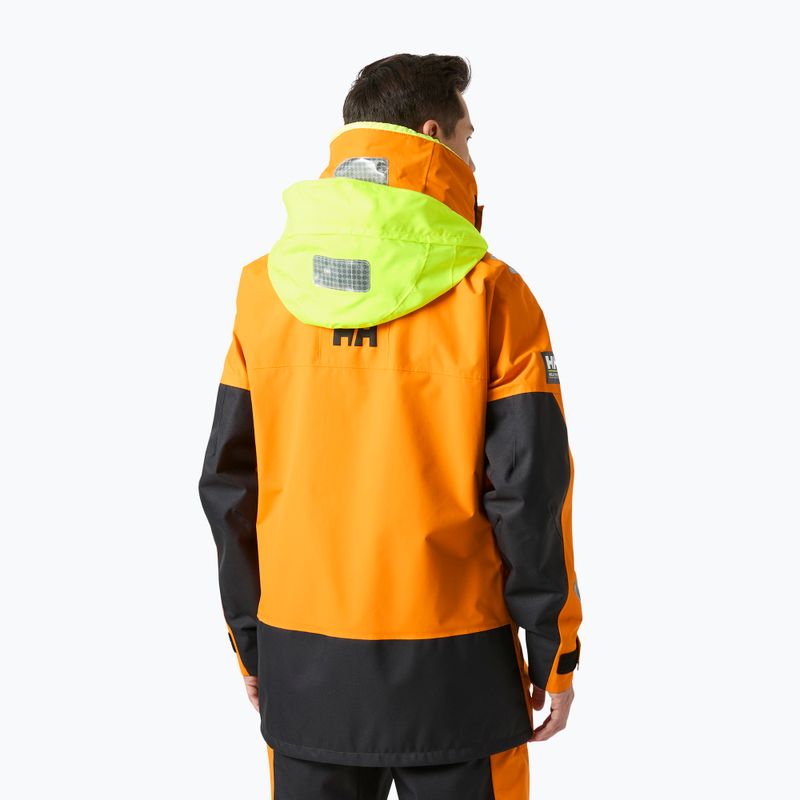 Pánska jachtárska bunda Helly Hansen Skagen Offshore ignite orange 2