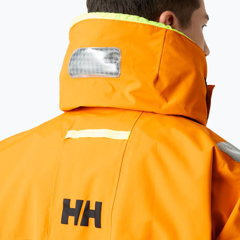 Pánska jachtárska bunda Helly Hansen Skagen Offshore ignite orange 4