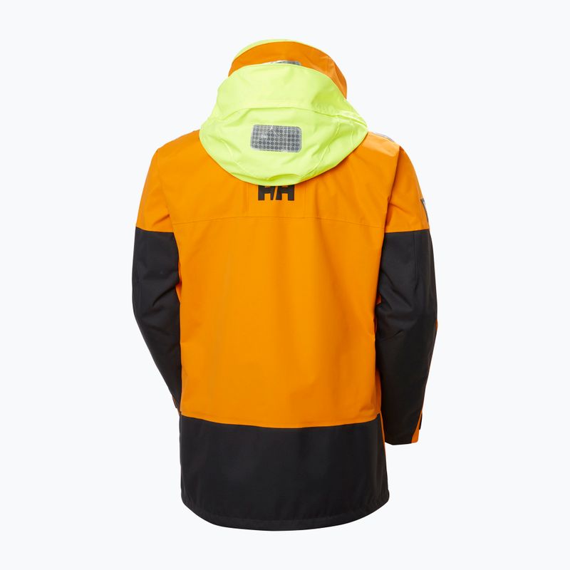 Pánska jachtárska bunda Helly Hansen Skagen Offshore ignite orange 11