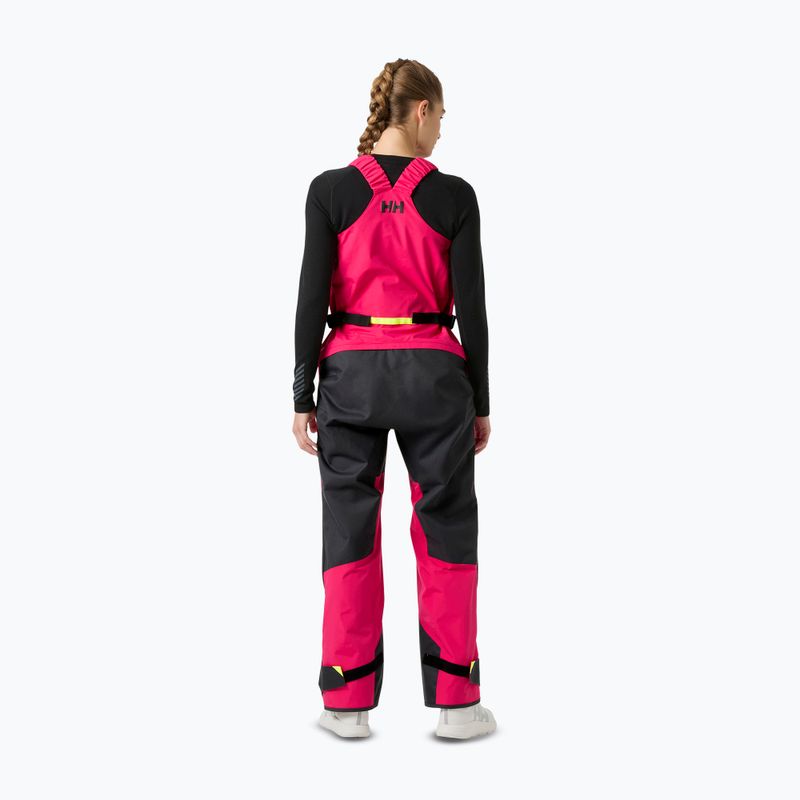 Dámske jachtárske nohavice Helly Hansen Skagen Offshore Bib cranberry 2