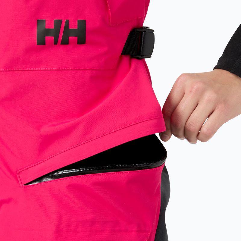 Dámske jachtárske nohavice Helly Hansen Skagen Offshore Bib cranberry 5