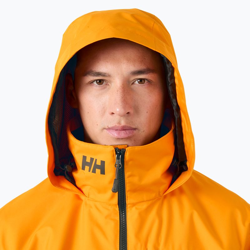Pánska jachtárska bunda Helly Hansen Crew Hooded 2.0 ignite orange 3