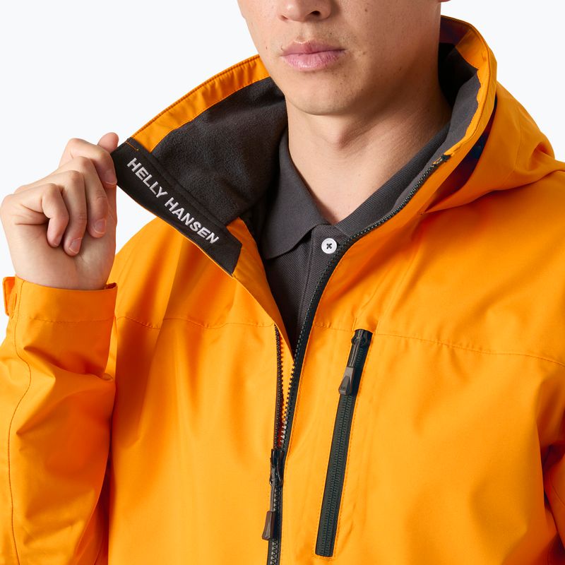 Pánska jachtárska bunda Helly Hansen Crew Hooded 2.0 ignite orange 4
