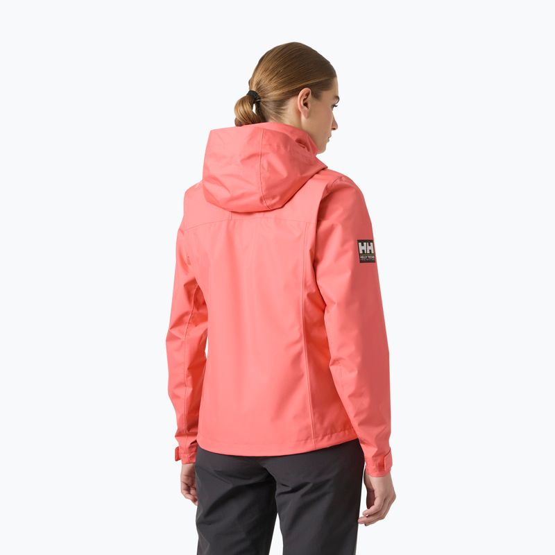 Dámska jachtárska bunda Helly Hansen Crew Hooded 2.0 sunset pink 2