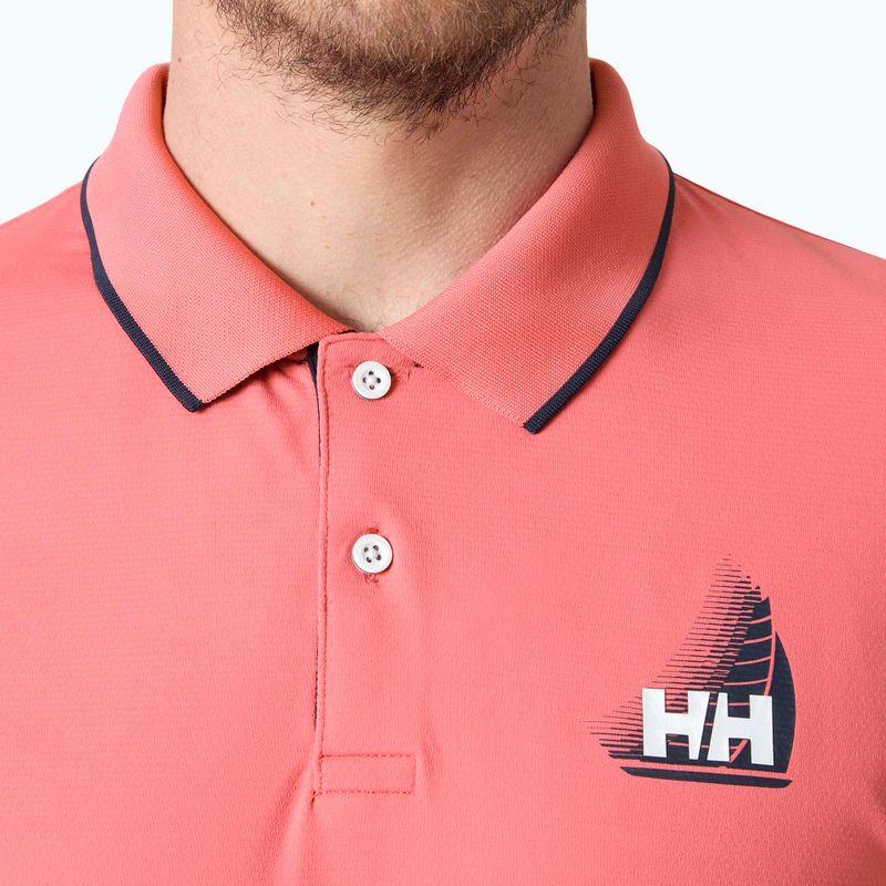 Pánske polo tričko Helly Hansen Hp Figari Polo sunset pink 4