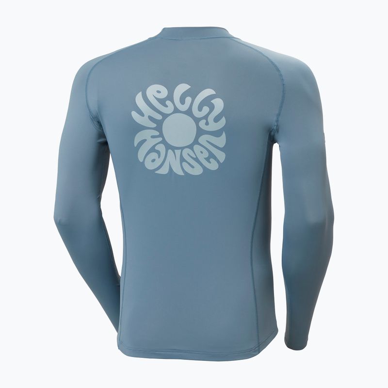 Pánske plavecké tričko longsleeve Helly Hansen Waterwear Rashguard washed navy 6
