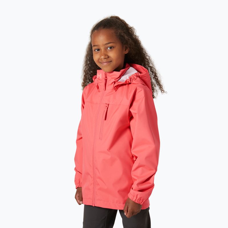 Detská jachtárska bunda Helly Hansen Crew Hooded Jr 41813 sunset pink 3