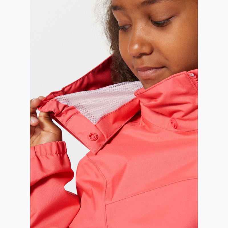 Detská jachtárska bunda Helly Hansen Crew Hooded Jr 41813 sunset pink 6