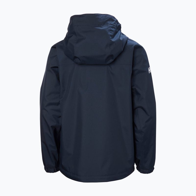 Detská jachtárska bunda Helly Hansen Crew Hooded Jr 41813 navy 2