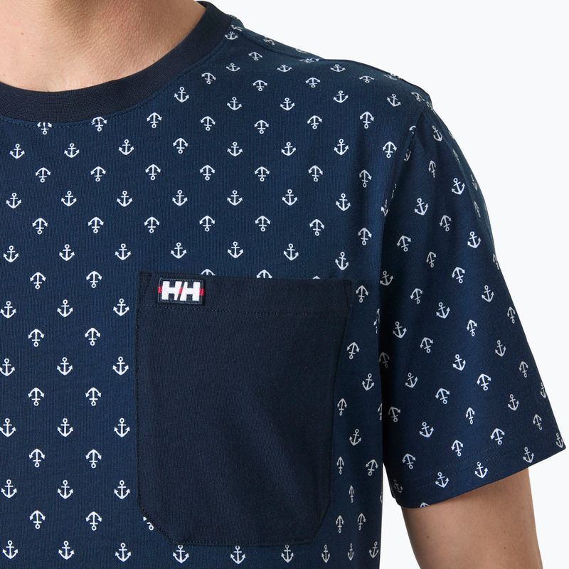 Pánske tričko Helly Hansen Hudson navy aop 3