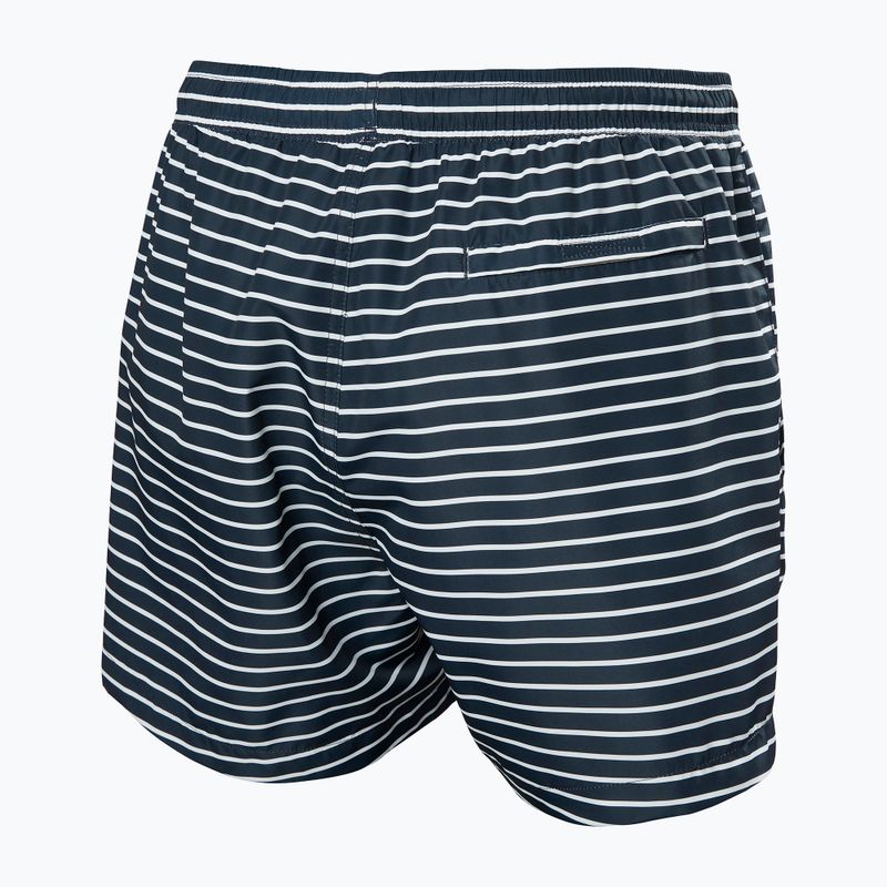 Pánske jachtárske šortky Helly Hansen Newport Trunk 4.5" navy stripe aop 2