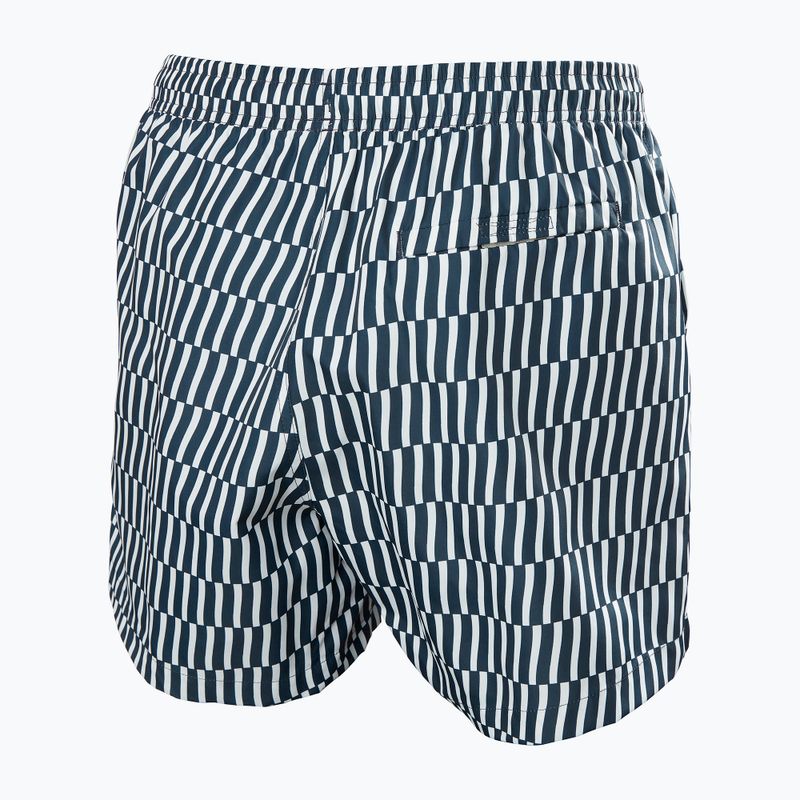 Pánske jachtárske šortky Helly Hansen Newport Trunk 4.5" navy offset stripe aop 2