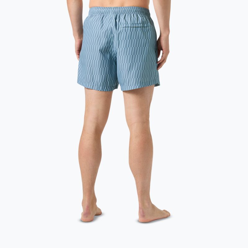 Pánske jachtárske šortky Helly Hansen Newport Trunk 4.5" washed navy offset stripe 4