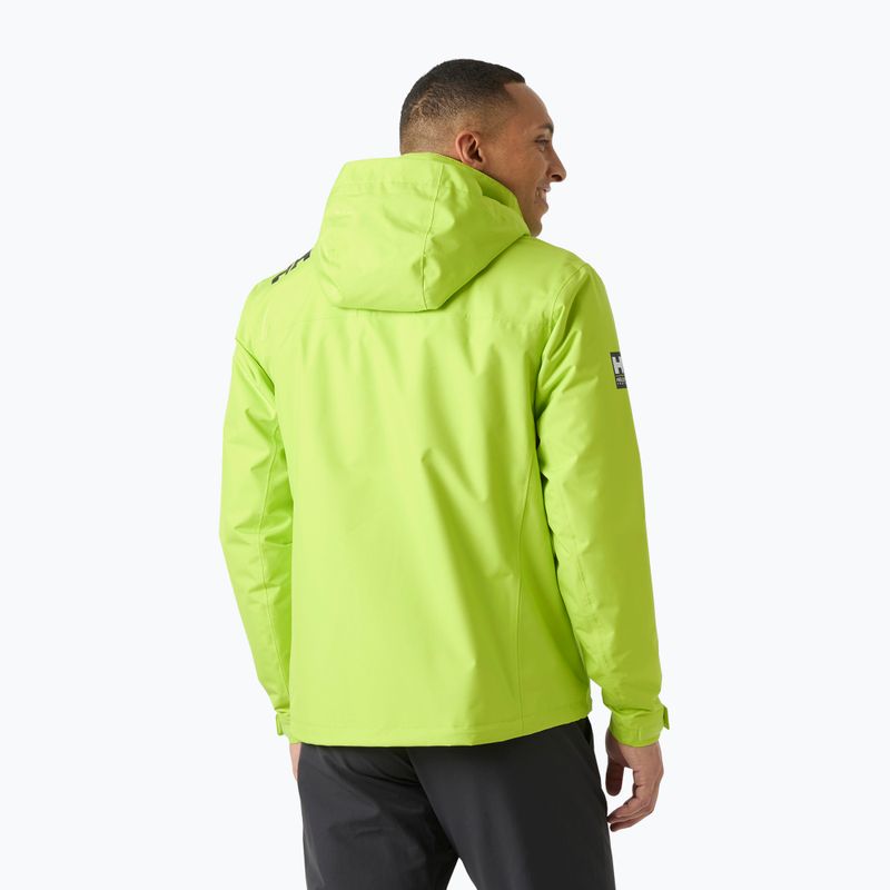 Pánska jachtárska bunda Helly Hansen Crew Hooded Midlayer 2 luminous green 2