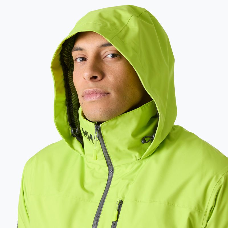 Pánska jachtárska bunda Helly Hansen Crew Hooded Midlayer 2 luminous green 3