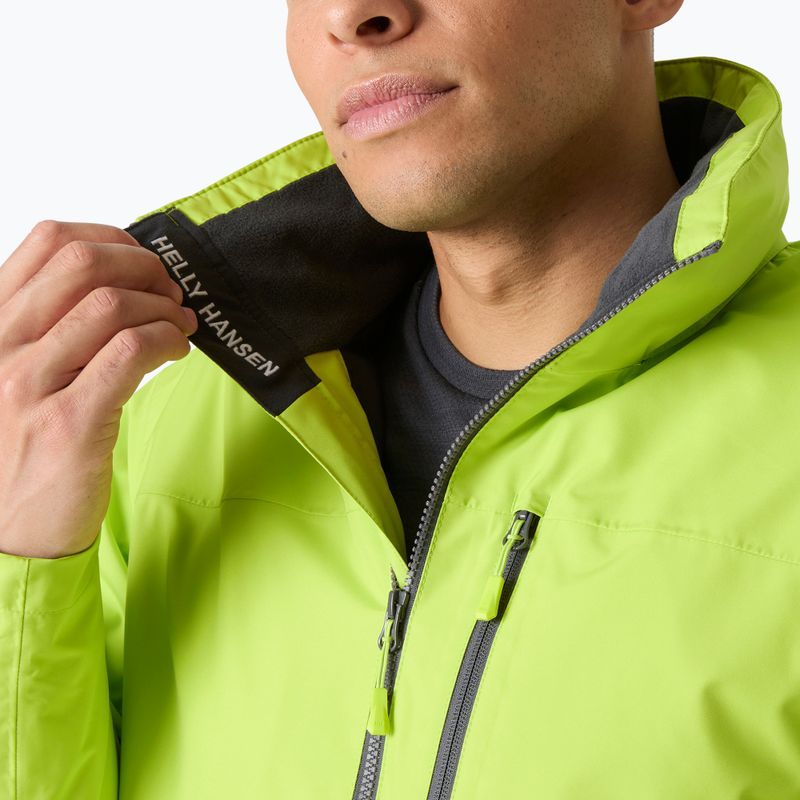 Pánska jachtárska bunda Helly Hansen Crew Hooded Midlayer 2 luminous green 5