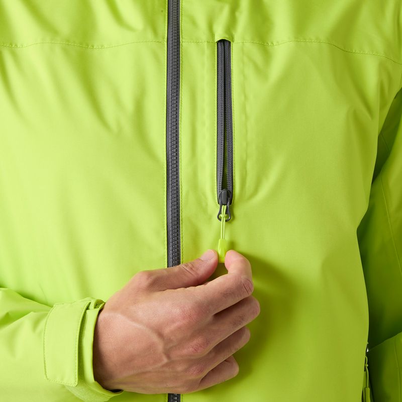 Pánska jachtárska bunda Helly Hansen Crew Hooded Midlayer 2 luminous green 7