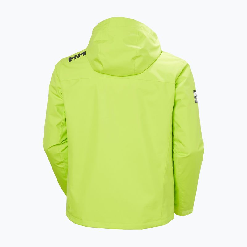 Pánska jachtárska bunda Helly Hansen Crew Hooded Midlayer 2 luminous green 10