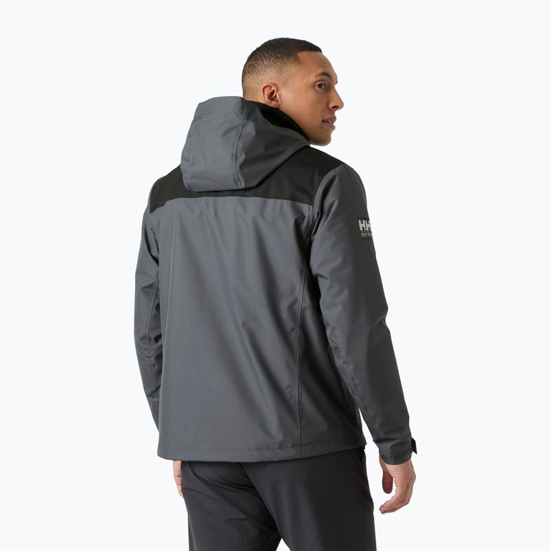 Pánska jachtárska bunda Helly Hansen Crew Hooded Midlayer 2 thunder grey 2