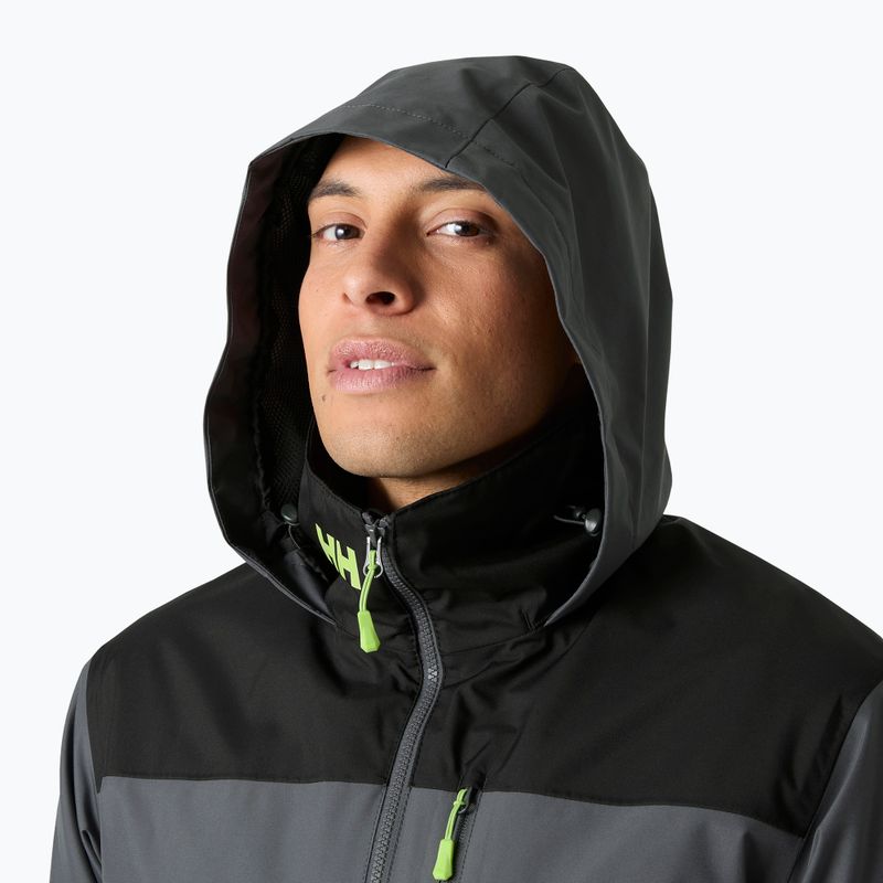 Pánska jachtárska bunda Helly Hansen Crew Hooded Midlayer 2 thunder grey 3