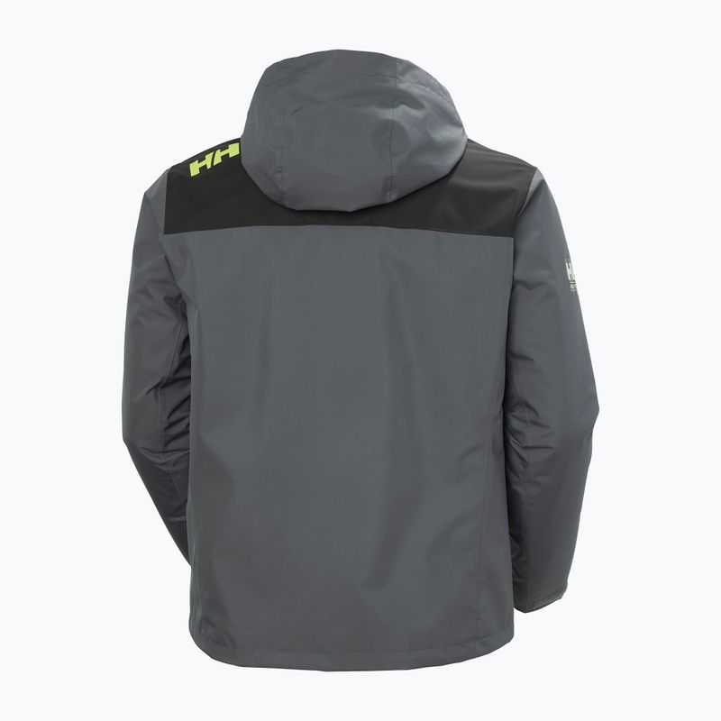 Pánska jachtárska bunda Helly Hansen Crew Hooded Midlayer 2 thunder grey 10
