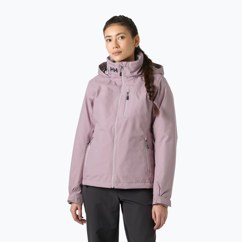 Dámska jachtárska bunda Helly Hansen Crew Hooded Pile purple clay