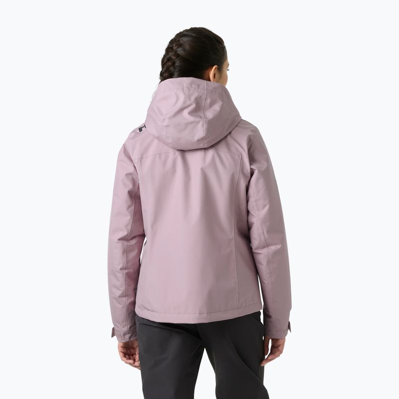 Dámska jachtárska bunda Helly Hansen Crew Hooded Pile purple clay 2