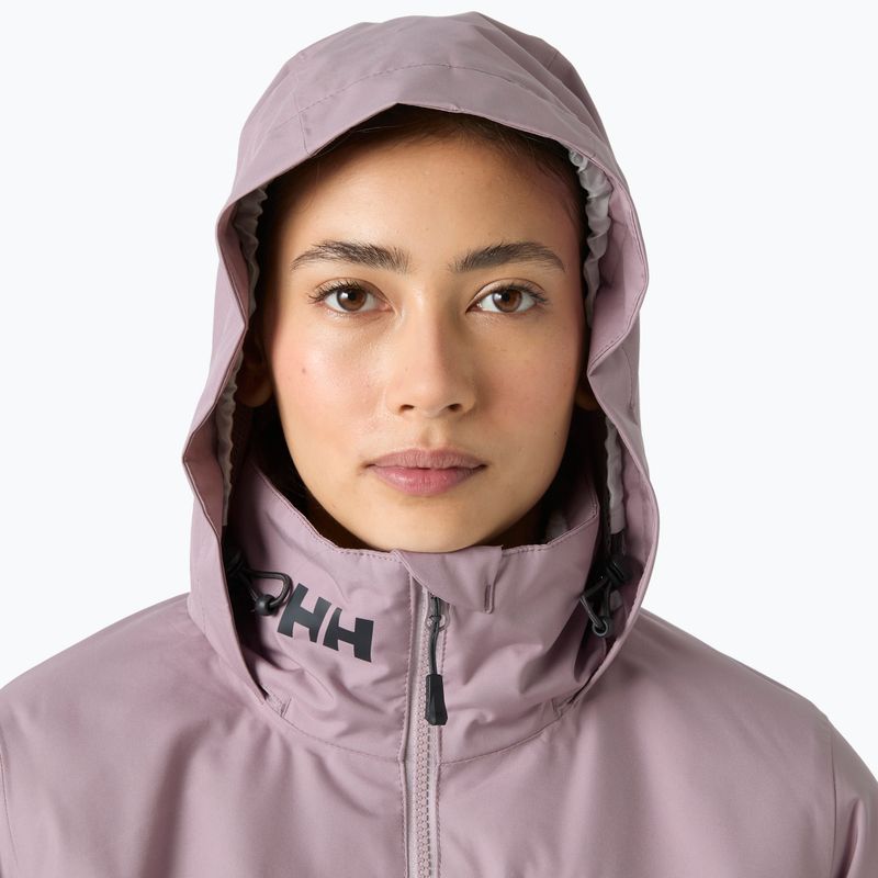Dámska jachtárska bunda Helly Hansen Crew Hooded Pile purple clay 3