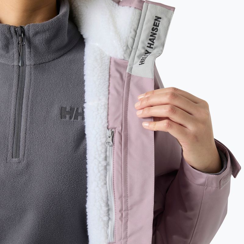 Dámska jachtárska bunda Helly Hansen Crew Hooded Pile purple clay 5