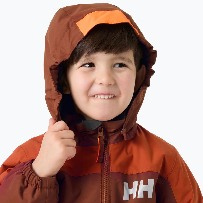 Detská lyžiarska kombinéza Helly Hansen Rider 3.0 Ins iron oxide 5