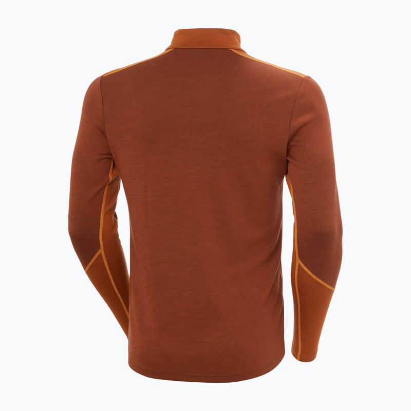 Pánska termo mikina Helly Hansen Lifa Merino Midweight 1/2 Zip iron oxide 2