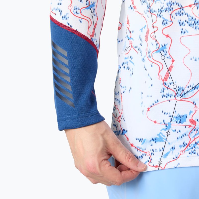Pánska termo mikina Helly Hansen Lifa Active white slope map aop 4