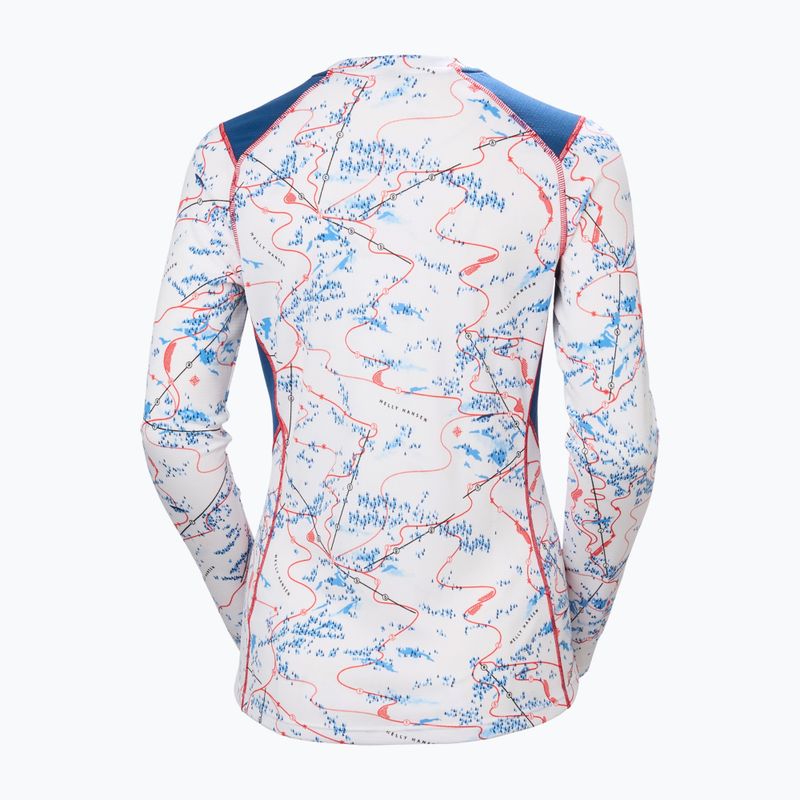 Dámska termo bielizeň Helly Hansen Lifa Active white slope map aop 6