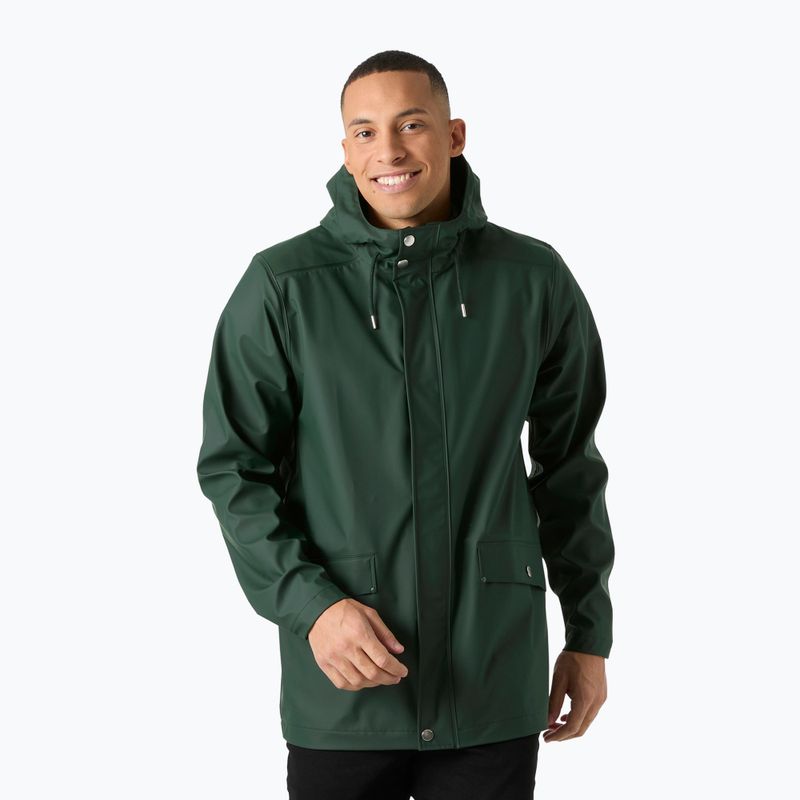 Pánska nepremokavá bunda Helly Hansen Moss Rain Coat dark jungle