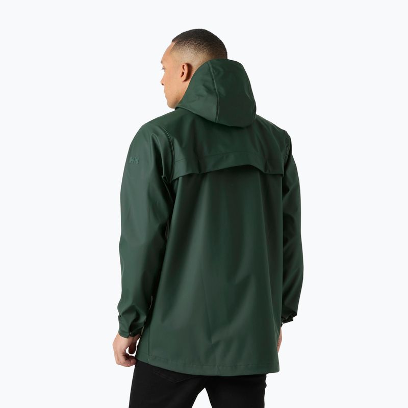 Pánska nepremokavá bunda Helly Hansen Moss Rain Coat dark jungle 2