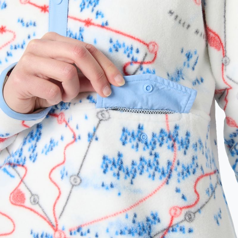 Dámska fleecová mikina Helly Hansen Maridalen Printed Fleece white slope map aop 3